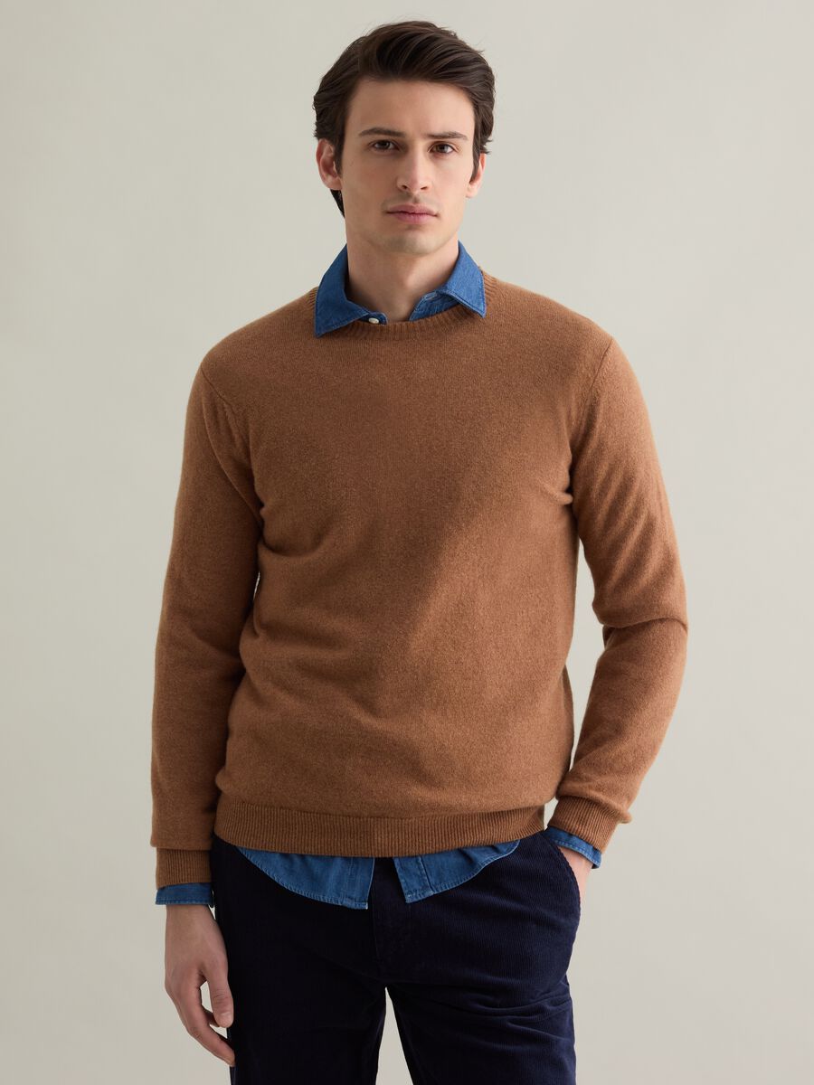 Lambswool crew-neck pullover_0