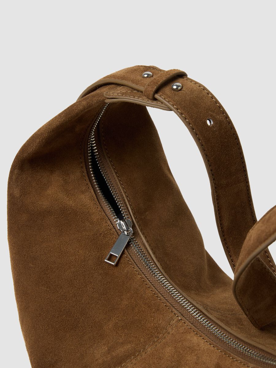 Brown genuine leather shoulder bag_2