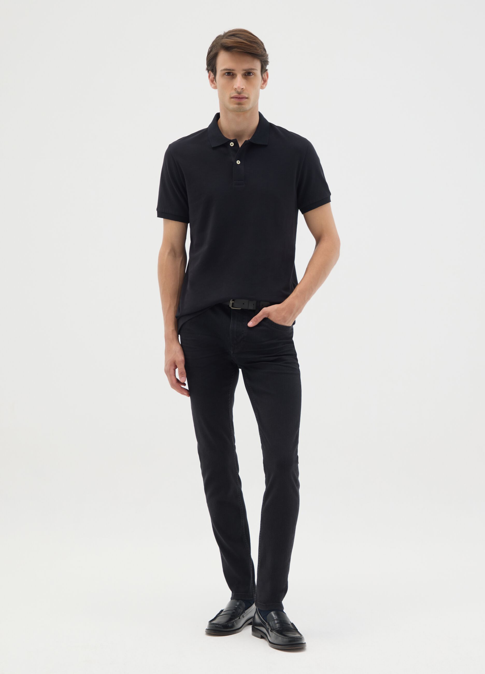 Men's Super Skinny Black Denim Jeans