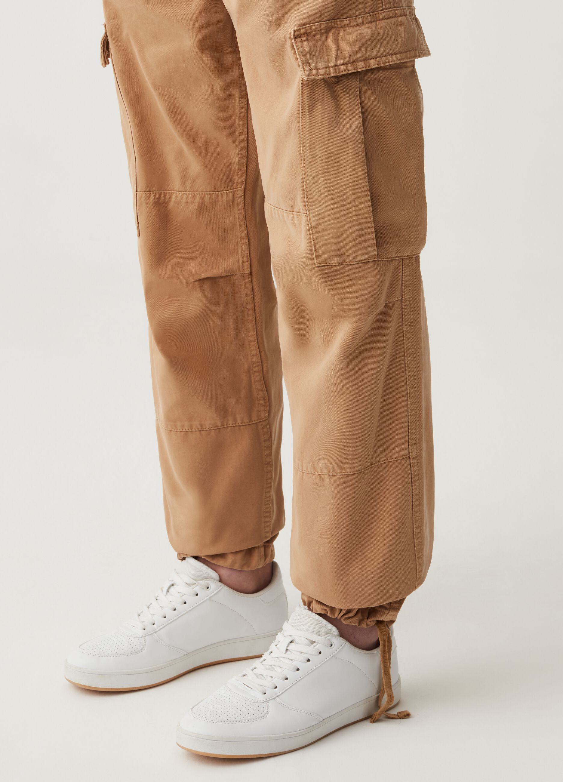 Pantaloni cargo in cotone stretch Grand&Hills_3