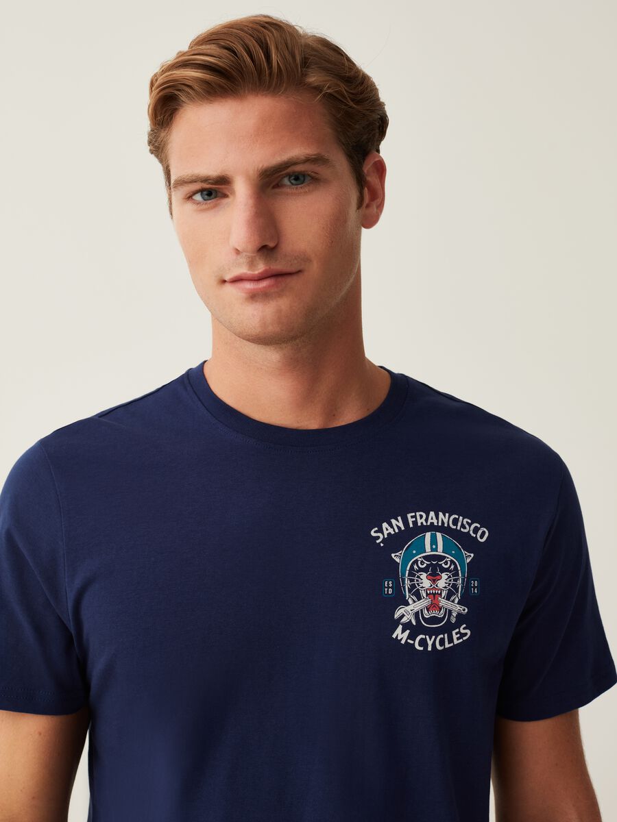 T-shirt con stampa Motorcycle San Francisco_2