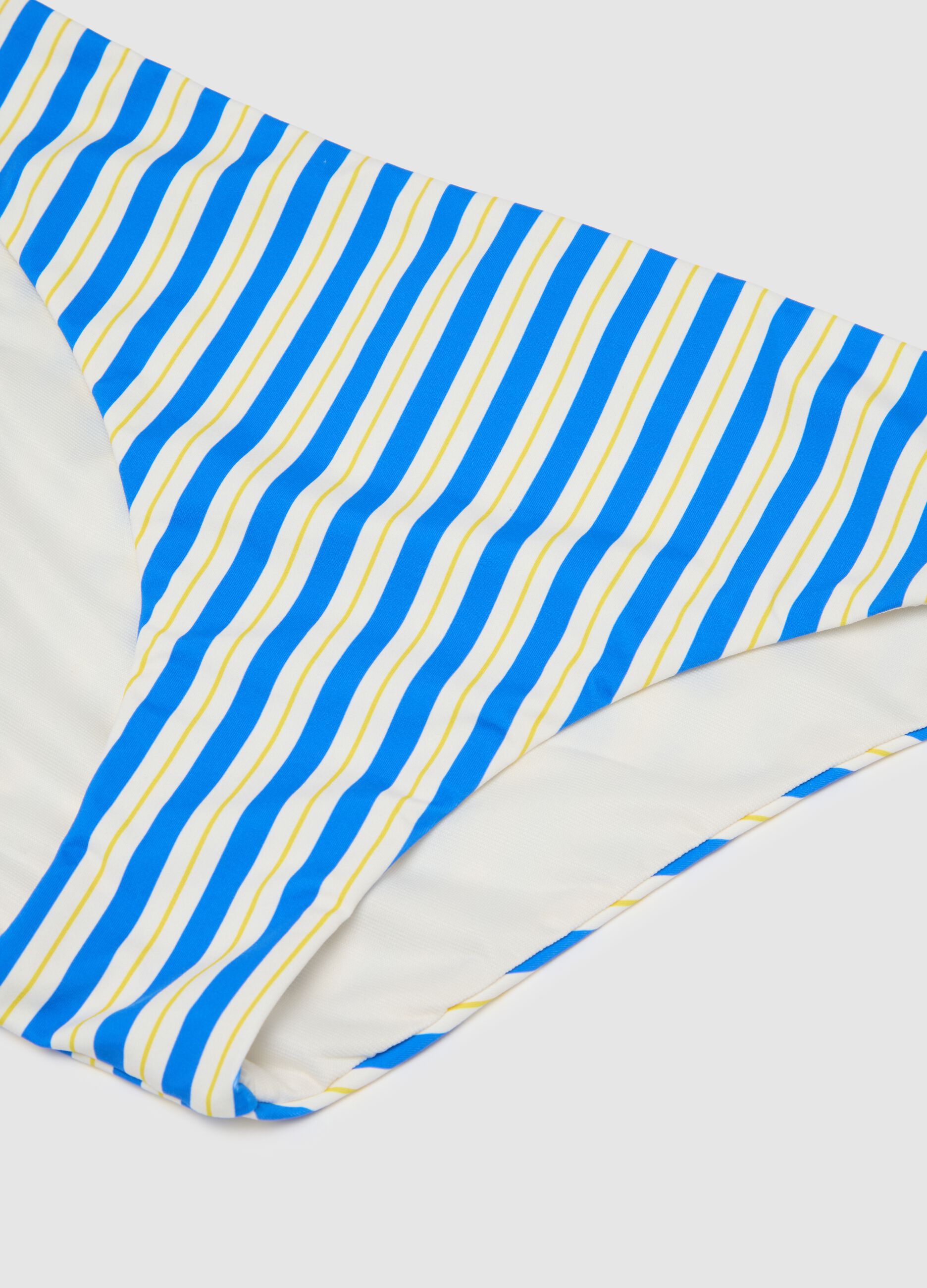 Slip bikini da donna in misto elasticizzato multicolor