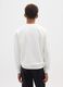 Boy's white sweatshirt with print in pure cotton oversized fit_1