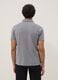 Grey short-sleeved polo shirt in pure cotton_3