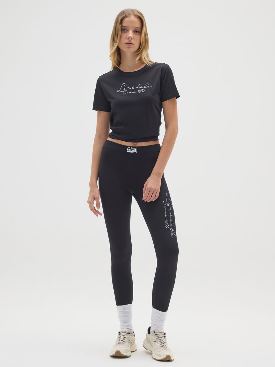 Black pure cotton regular fit T-shirt_1