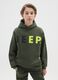 Green Cotton Blend Kids' Sweatshirt Regular Fit_0