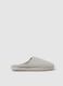 Women's slippers in grey mixed fabric_0