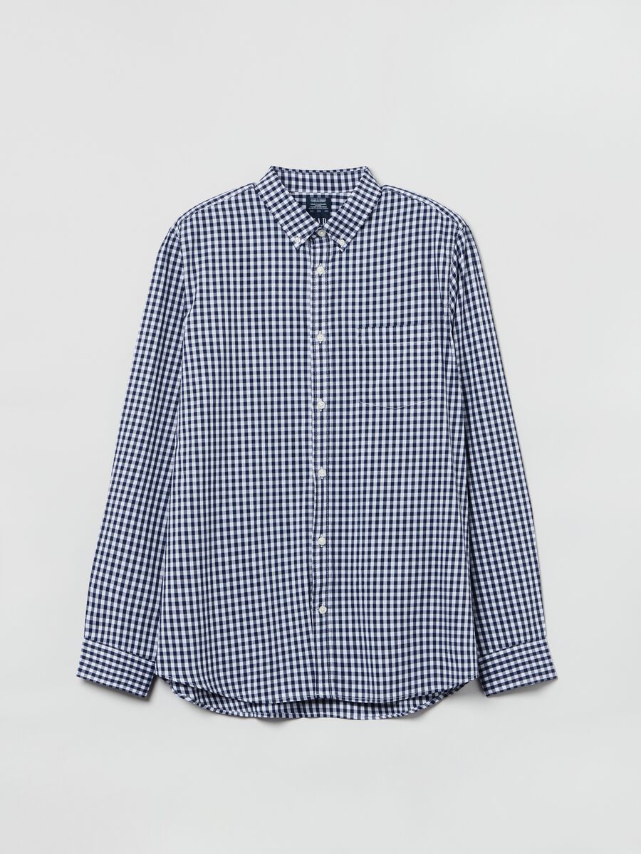 Camicia in tessuto Coolmax® fantasia vichy_1