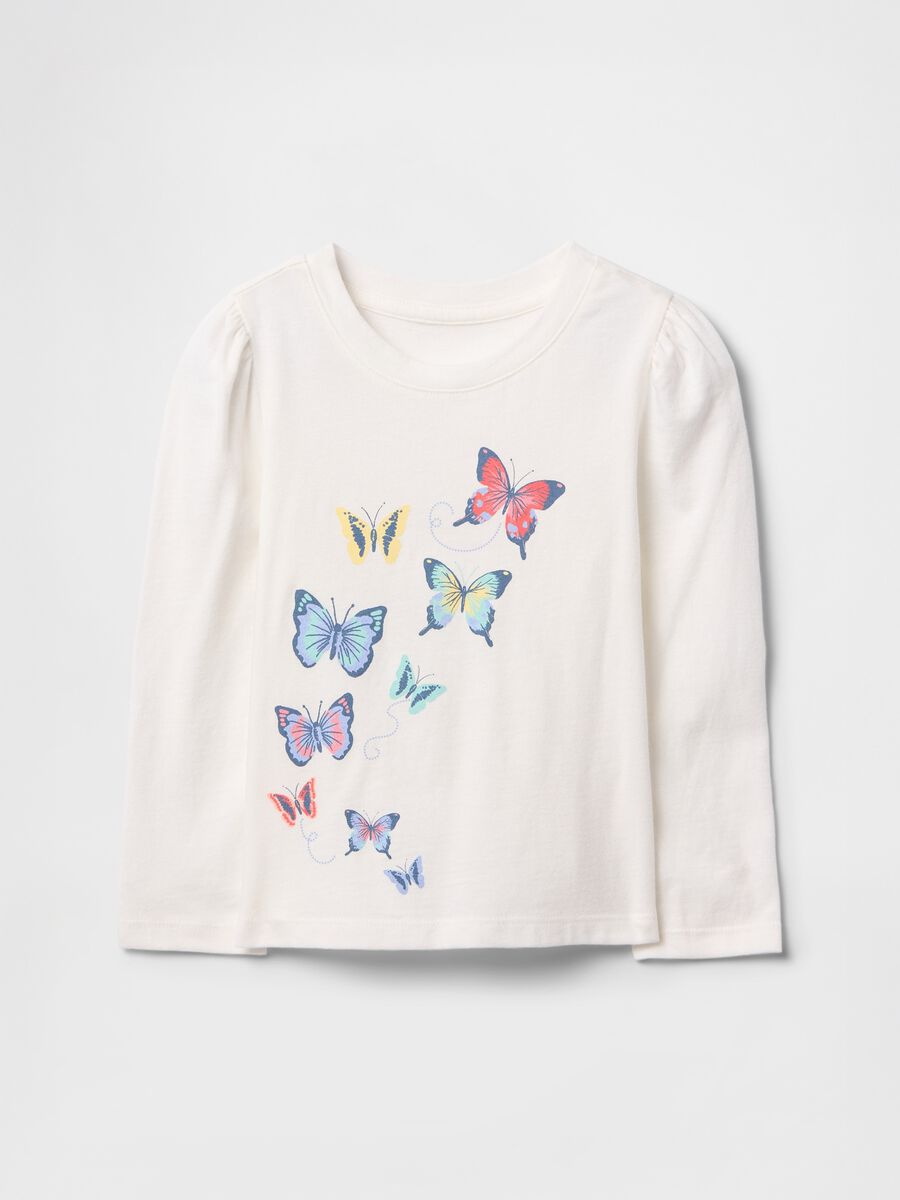 Maglia a maniche lunghe con farfalle_0