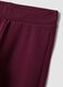 Leggings viola prugna flare in cotone elasticizzato_2