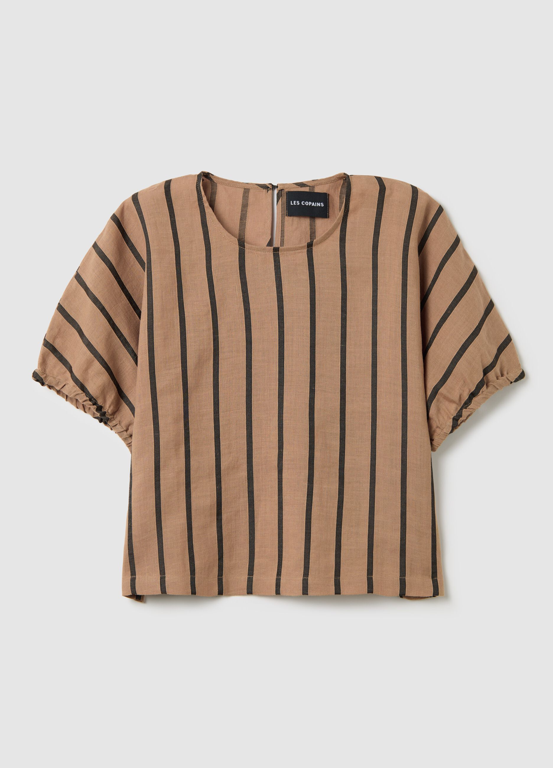 Brown striped blouse