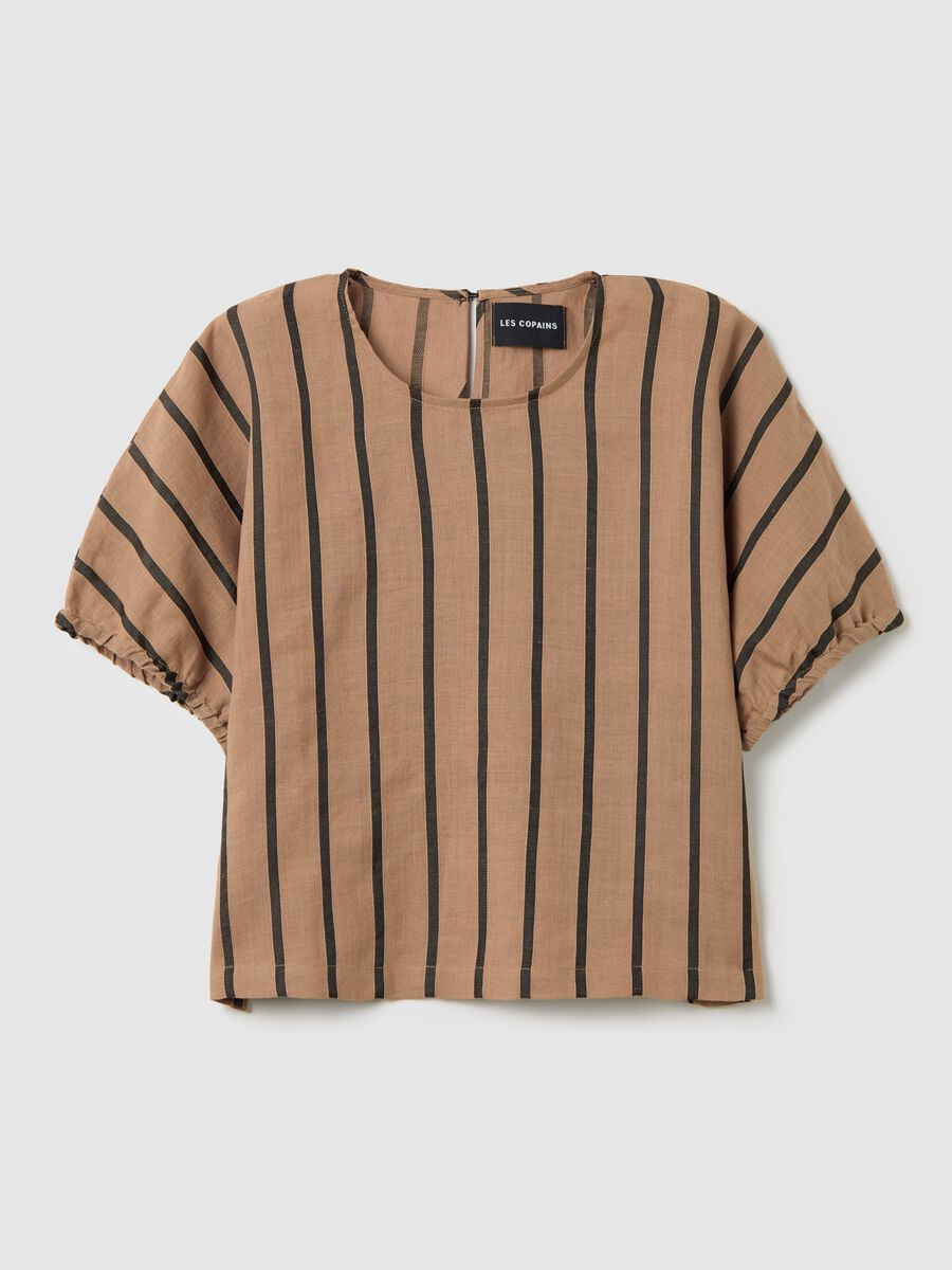 Brown striped blouse_4