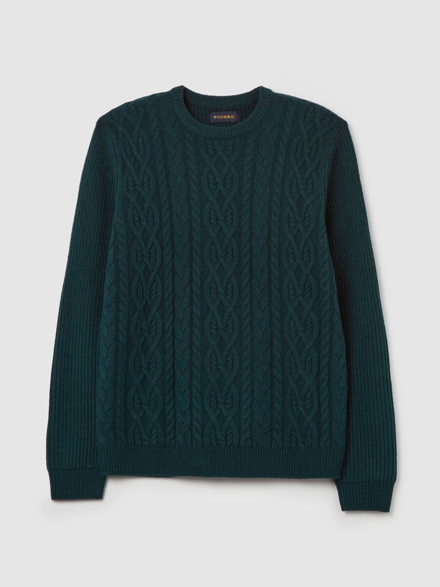 Pullover con lavorazione a trecce_4