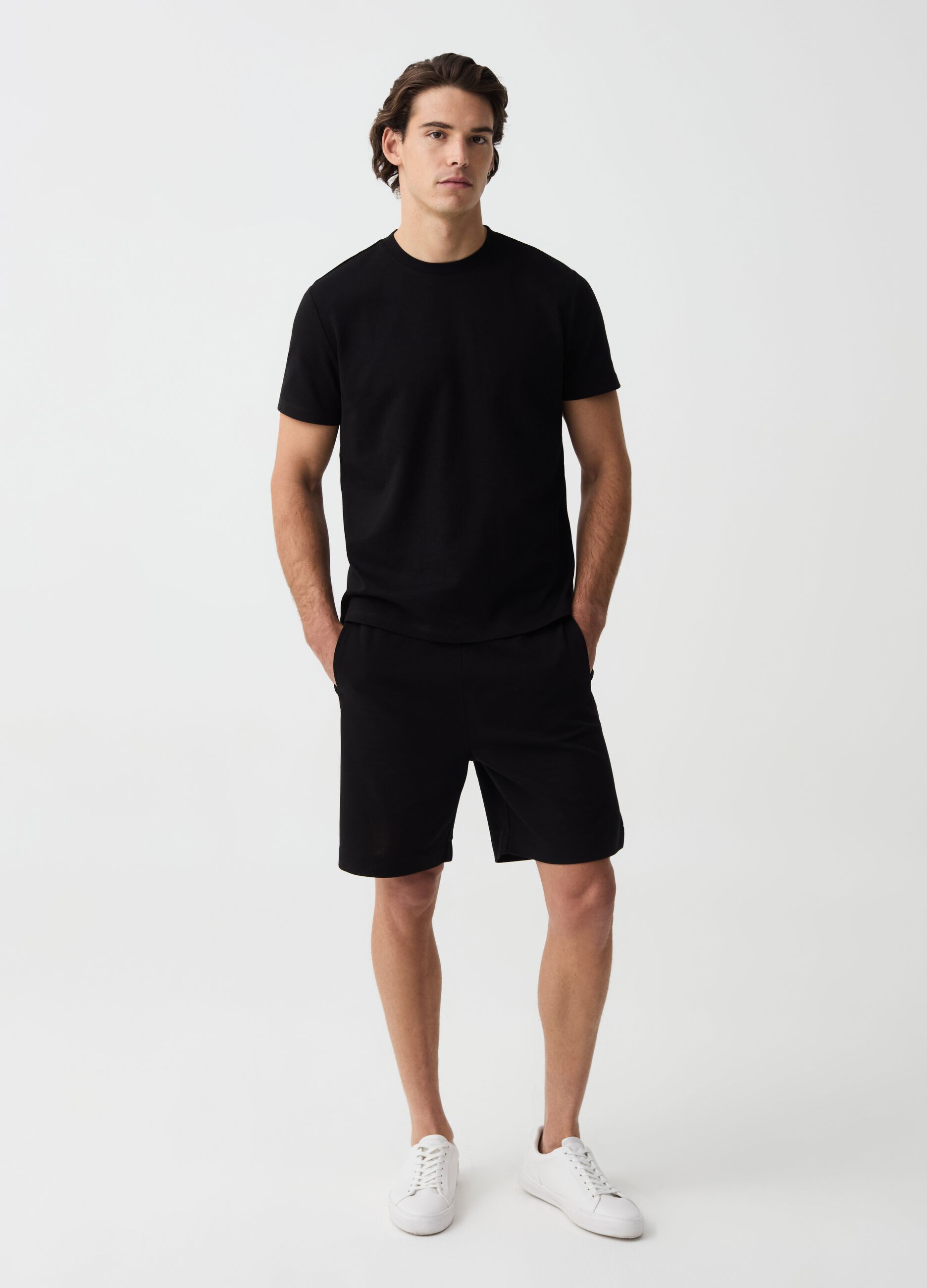 Bermuda jogger con coulisse