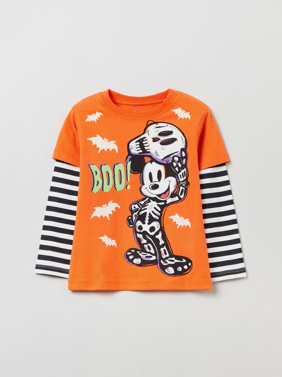 T-shirt con stampa Topolino Halloween_0