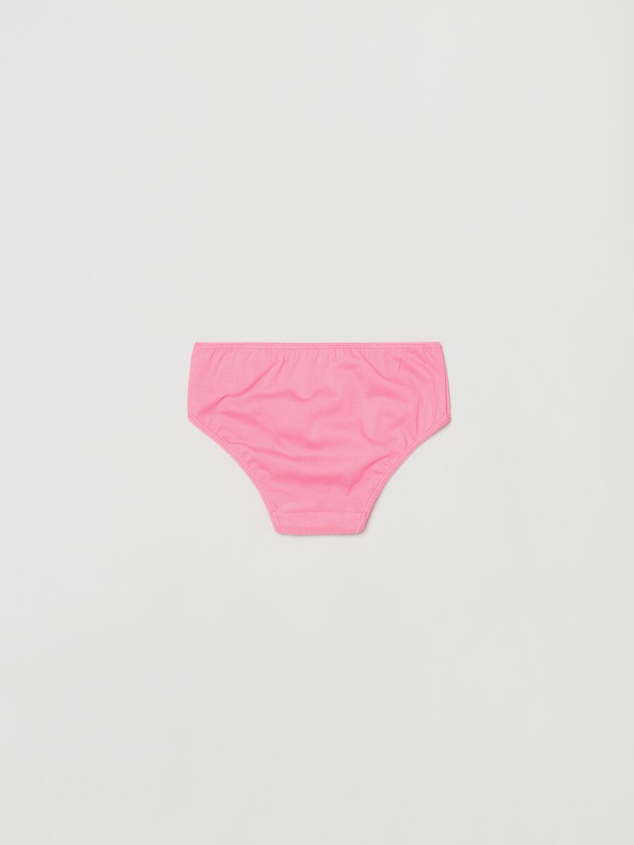 Set cinque slip in cotone con stampa Stitch_1