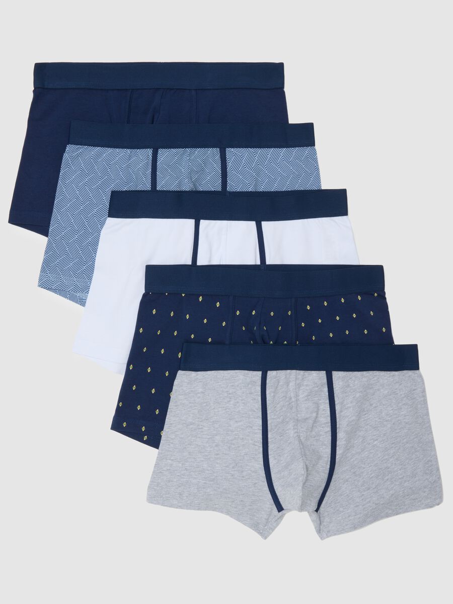 Multipack stretch cotton boxers in multicolour regular fit_4