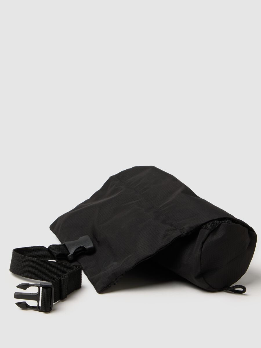 Borsa a spalla nera con cerniera _1