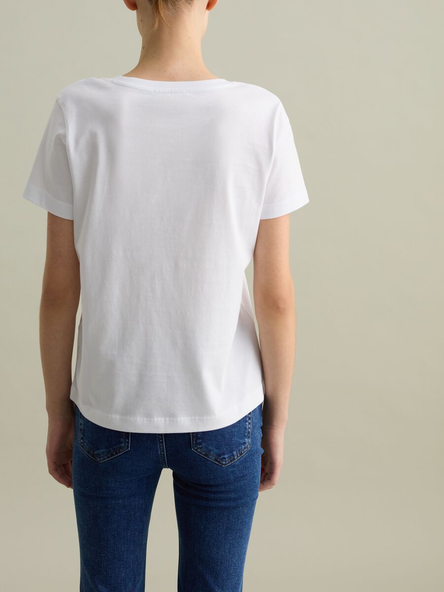 Cotton V-neck T-shirt_3