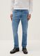 Light blue skinny fit stretch cotton jeans_1