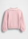 Pink Sweater with Collar for Girls_2