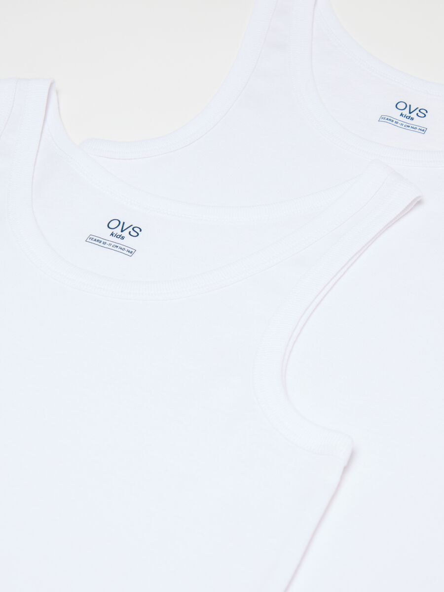 Two-pack racer back vests in organic cotton_2
