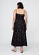 Black Long Dress with Floral Print_4