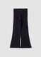 Blue flared leggings in stretchy organic cotton_0