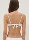 White bandeau bikini top in stretch fabric_3