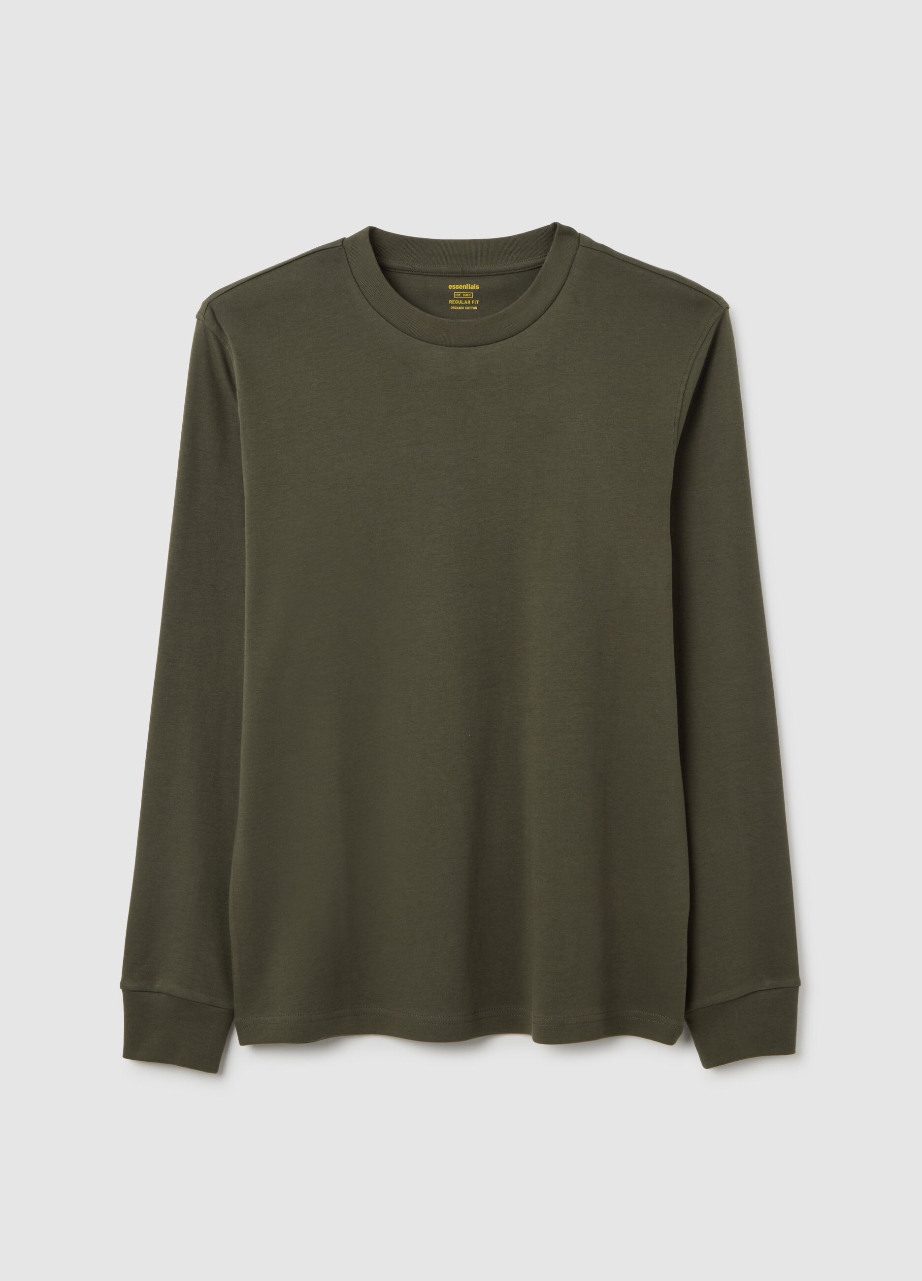 Boy's long-sleeve shirt in pure cotton green