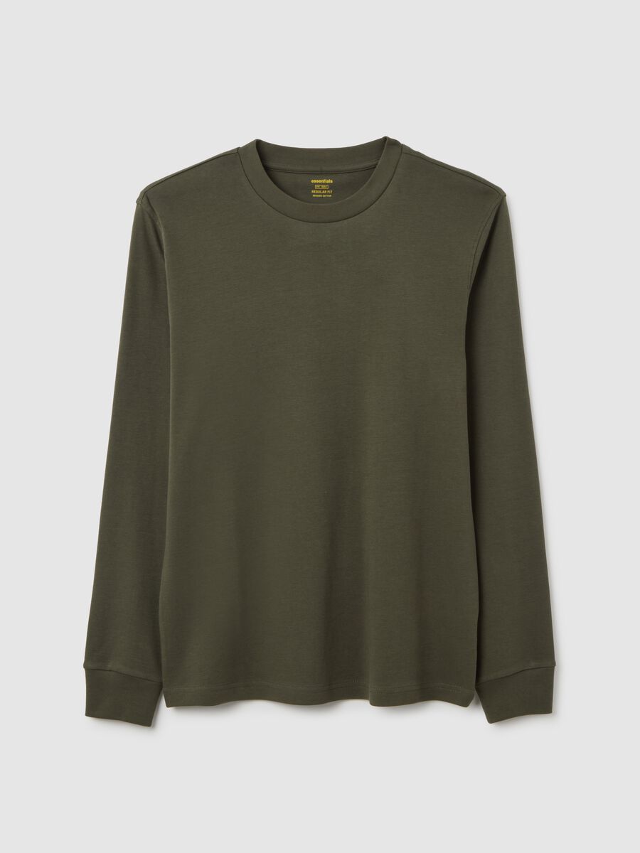 Boy's long-sleeve shirt in pure cotton green_0