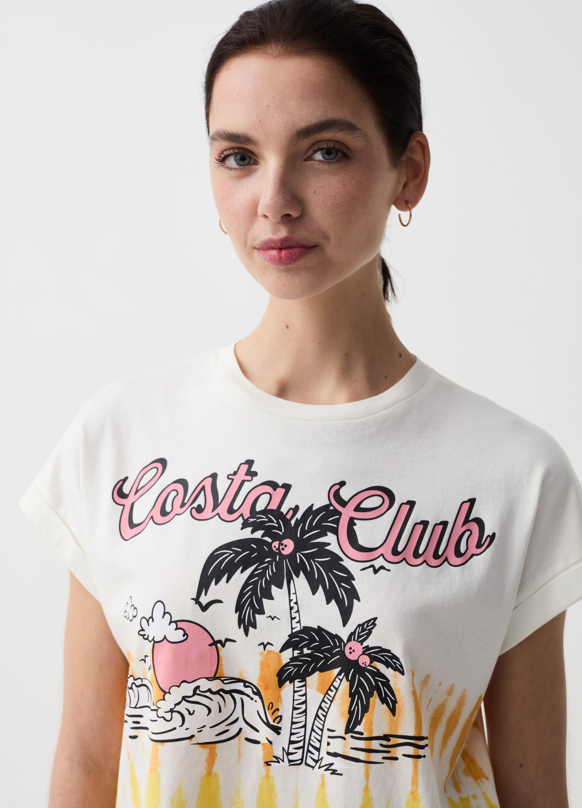 T-shirt with Costa Club print