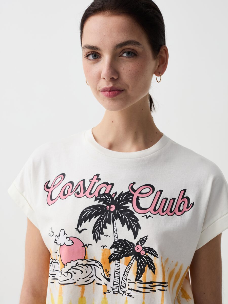 T-shirt con stampa Costa Club_1