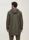Green regular-fit raincoat with zip_3