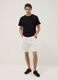 Black pure cotton short-sleeve T-shirt_0