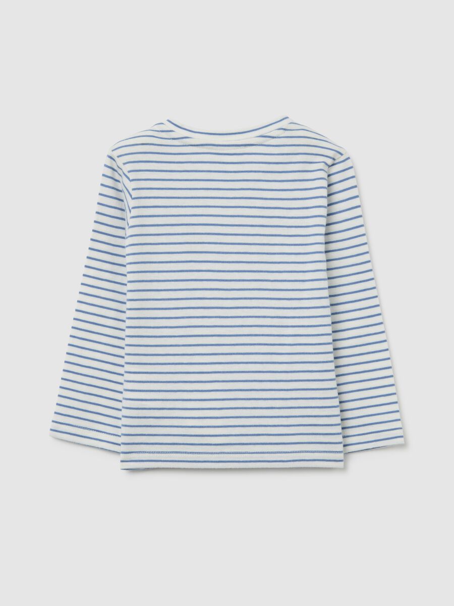 Multicolour striped pure cotton regular fit shirt for boys_1