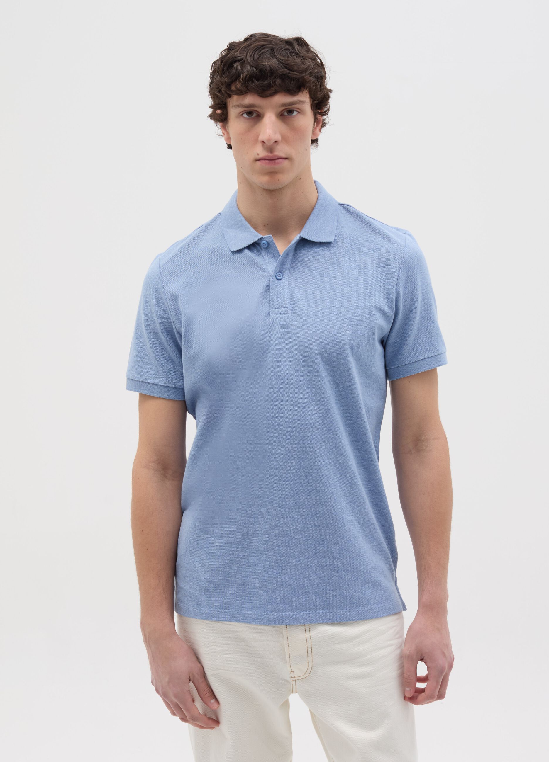 Regular-fit polo shirt in cotton
