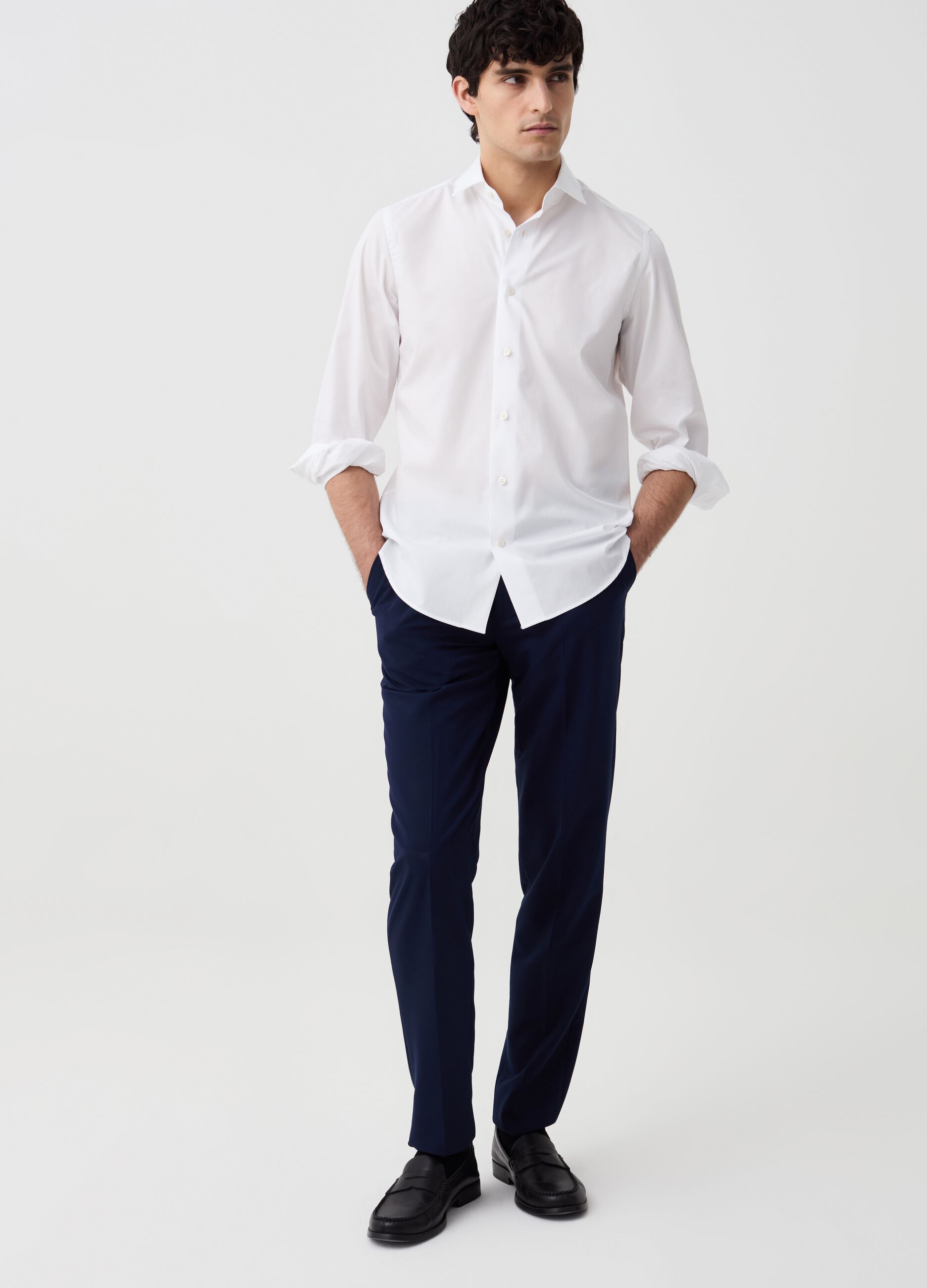 Ovs Camicia slim fit in cotone