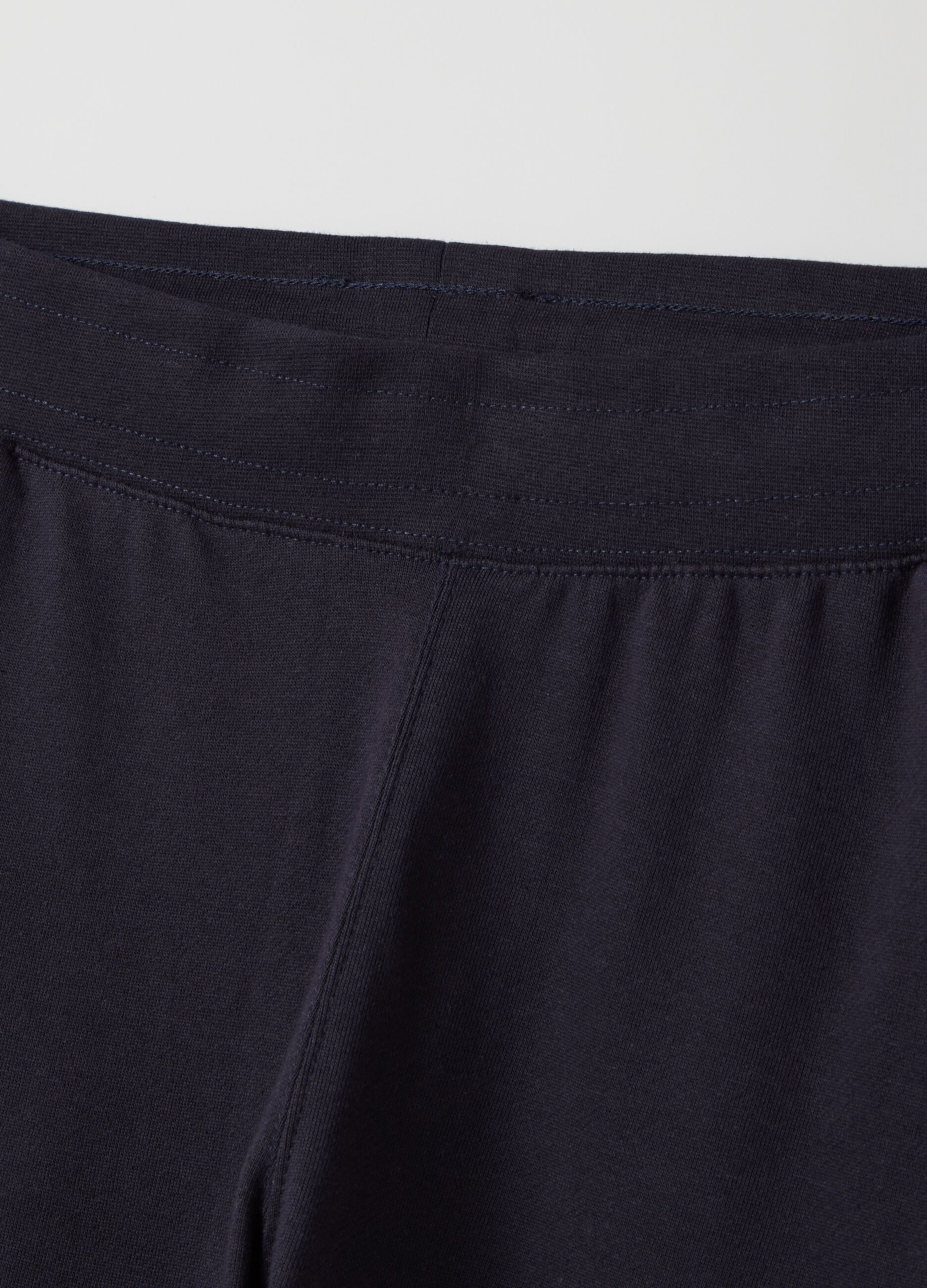 Joggers in cotton with drawstring