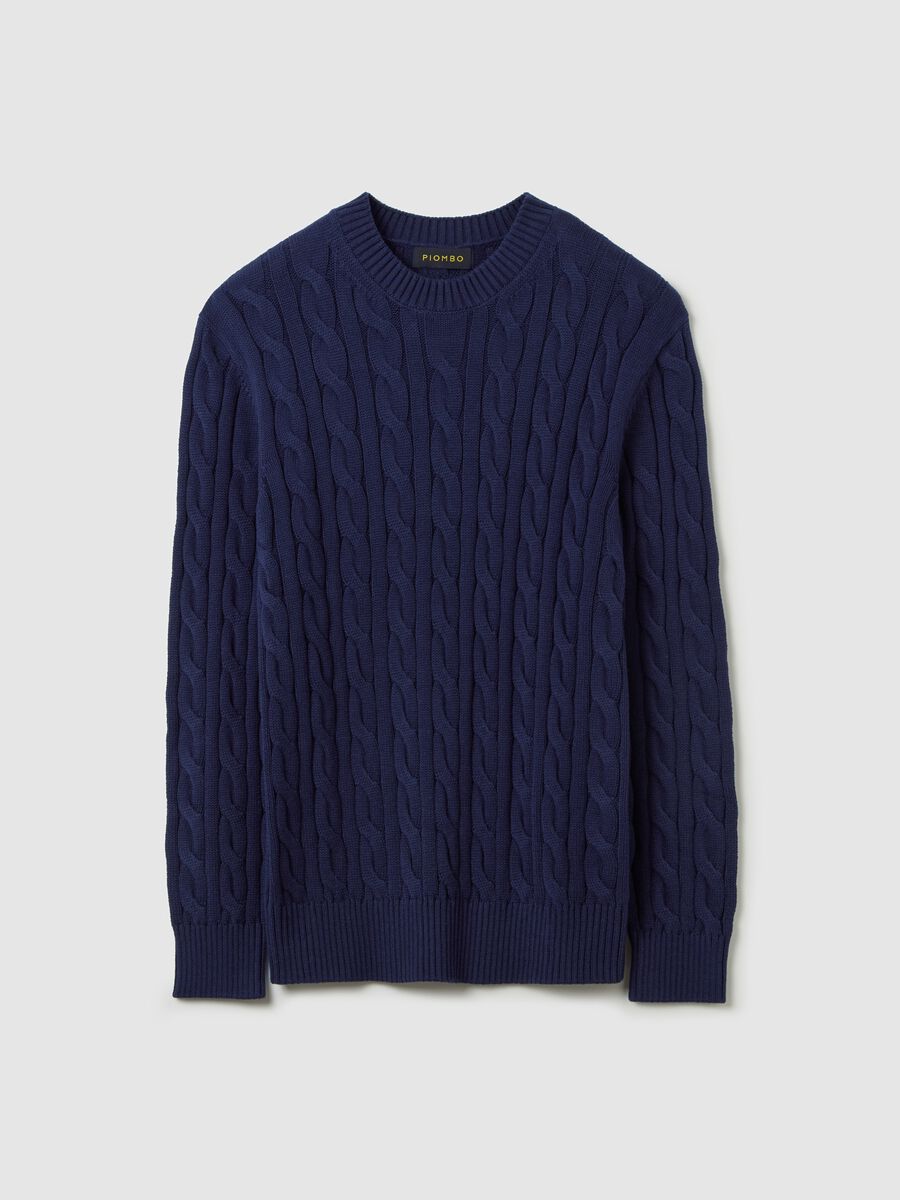 Pullover with cable-knit design_4