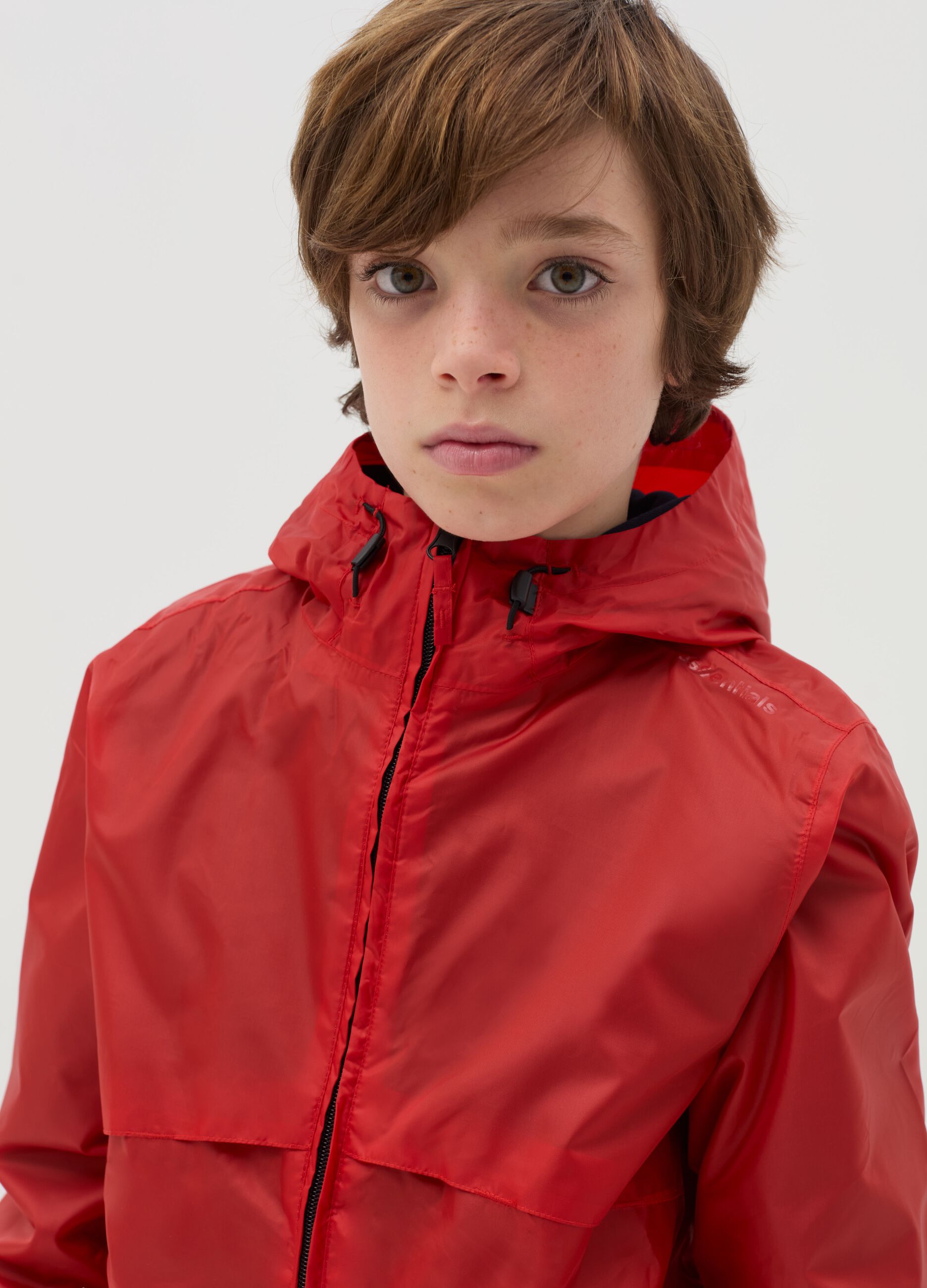 Essential waterproof jacket with hood