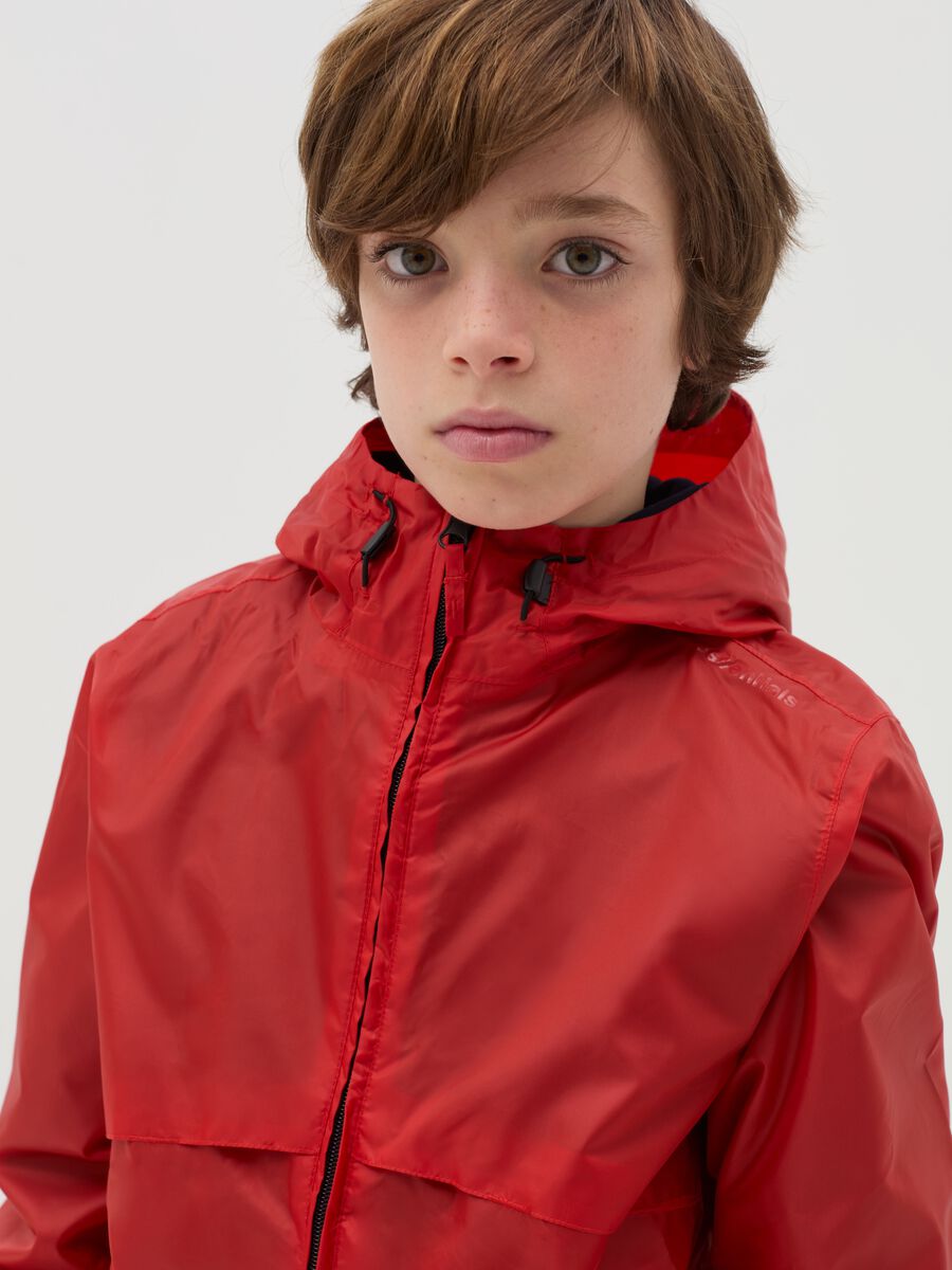 Essential waterproof jacket with hood_1