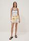 Tank top bianco in cotone elasticizzato con scritta Argentina regular fit_1