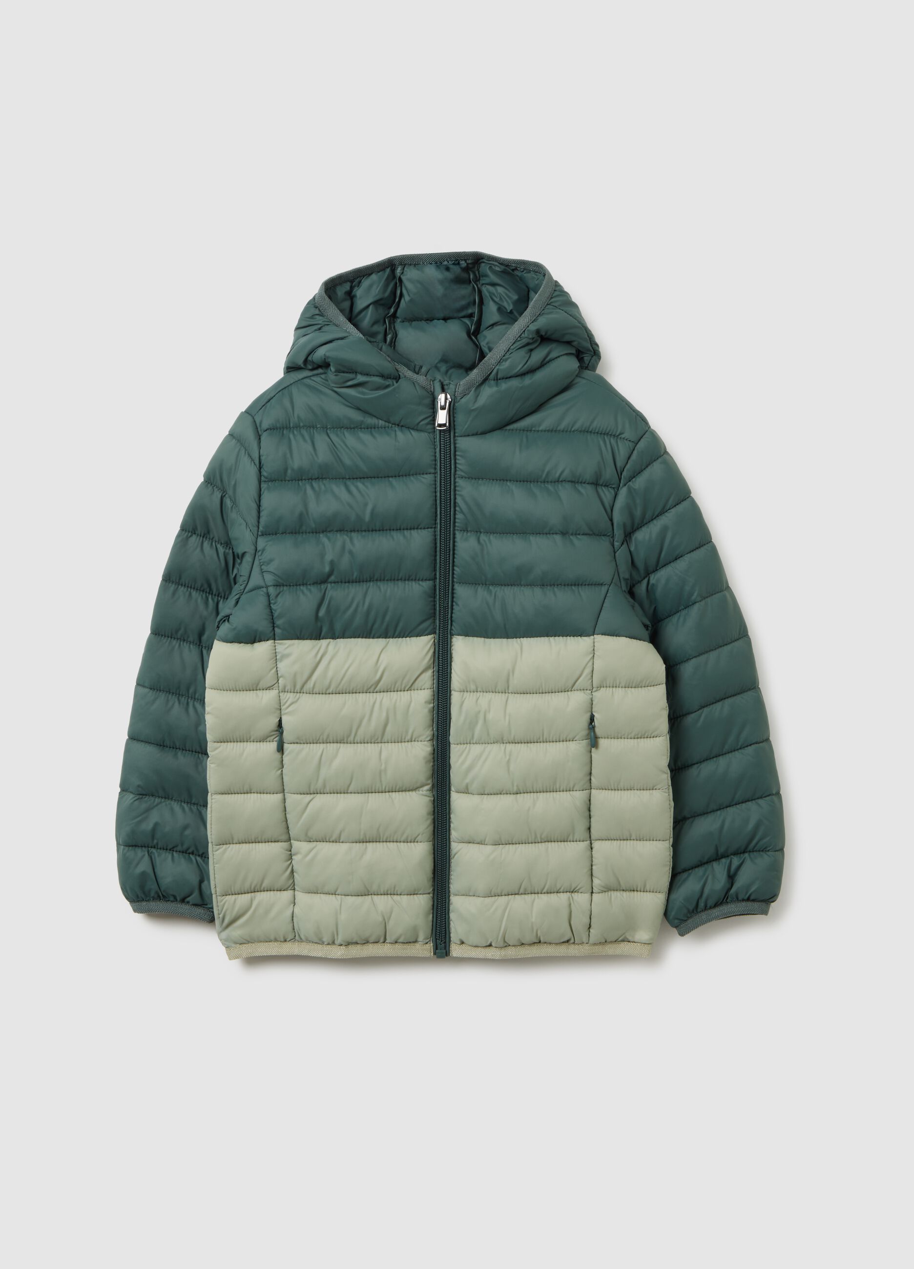 Multicolour mixed fabric children's jacket, regular fit