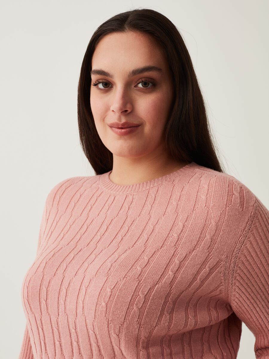 Pullover con lavorazione a coste Curvy_0