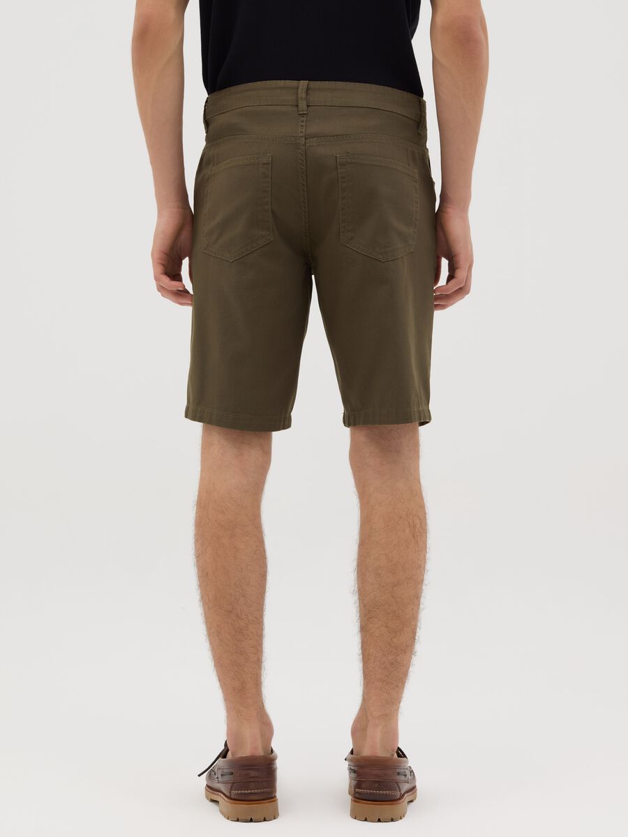 Green Cotton Bermuda Shorts by Ovs_2