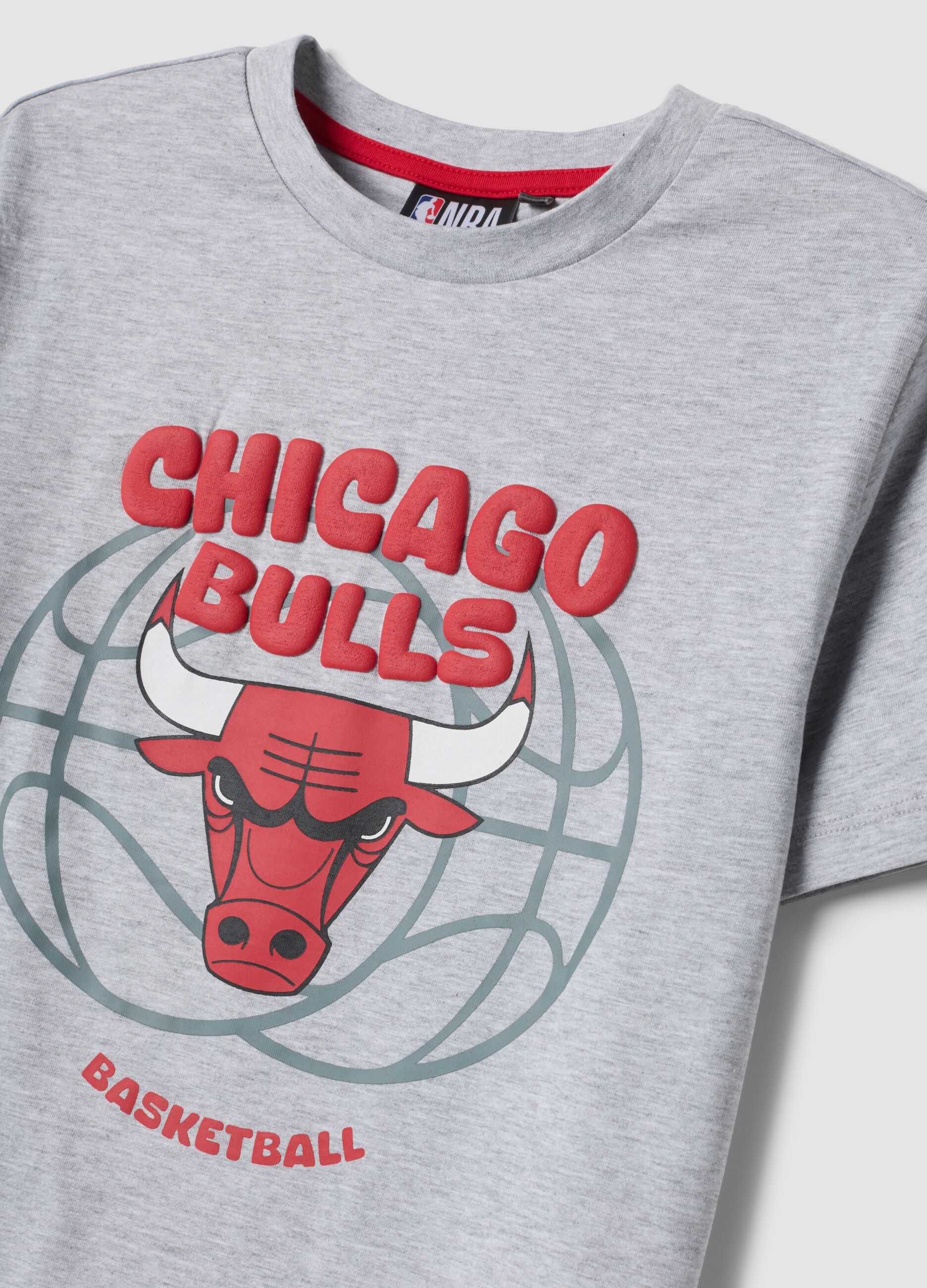 Grey organic cotton pyjamas with T-shirt and shorts