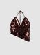 Brown sequin stretch-fabric top_0