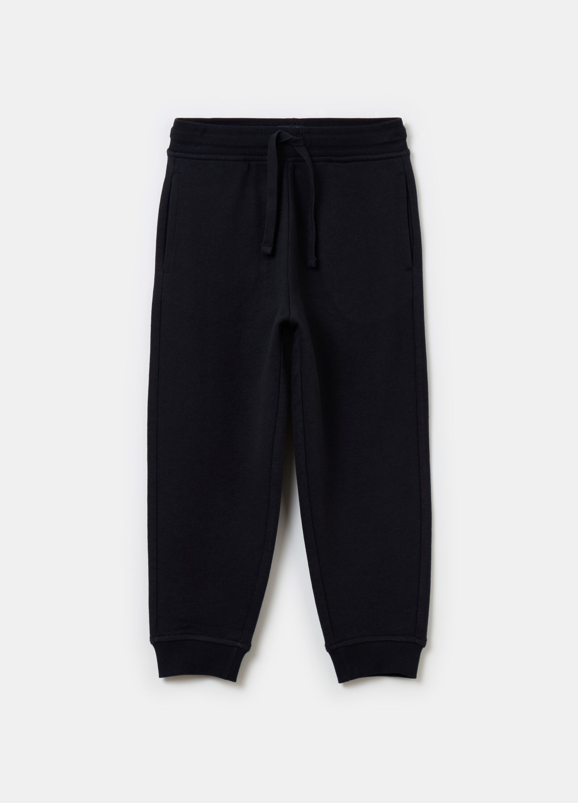 Cotton joggers with drawstring