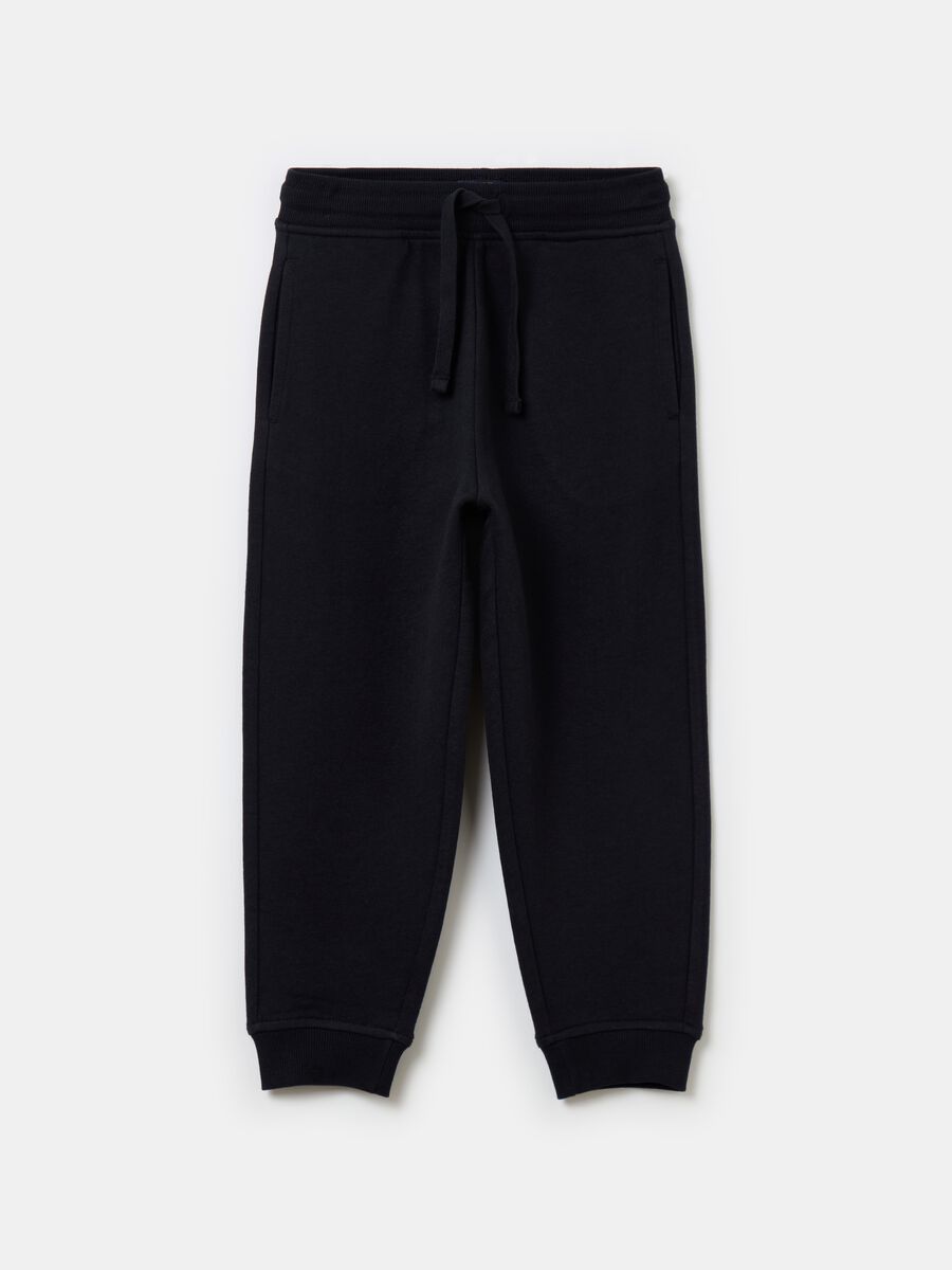 Cotton joggers with drawstring_0